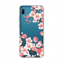 Силиконовый чехол Большая сакура на Huawei Y6s