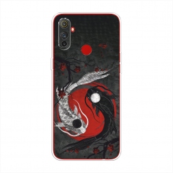 Силиконовый чехол Японские карпы на Realme C3