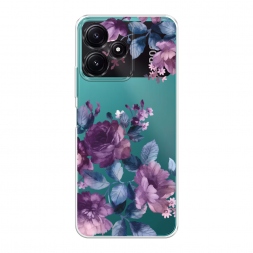 Силиконовый чехол Purple Blossoms на Poco M6 Pro 5G
