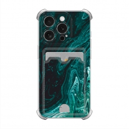 Мрамор изумруд на iPhone 15 Pro