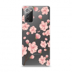 Силиконовый чехол Весенние бутоны на Samsung Galaxy Note 20