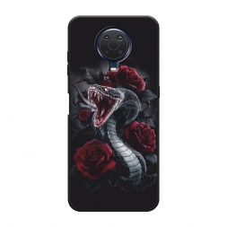 Матовый силиконовый чехол Dark snake на Nokia G20
