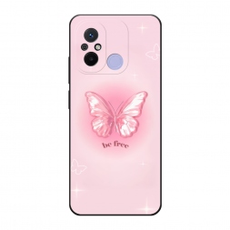 Матовый силиконовый чехол be free butterfly 1 на Xiaomi Poco C55