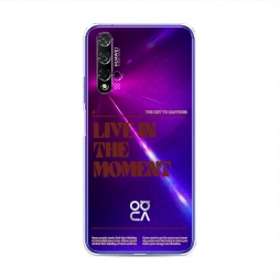 Силиконовый чехол Live in the moment на Huawei Nova 5T