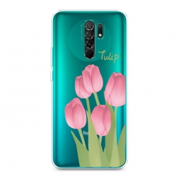 Силиконовый чехол Тюльпаны рисунок 1 на Xiaomi Redmi 9
