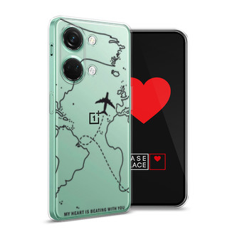 Силиконовый чехол В дороге чёрный на OnePlus Nord 3