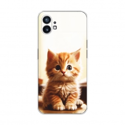 Силиконовый чехол Удивлённый котёнок на Nothing Phone 1