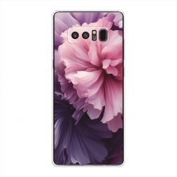 Силиконовый чехол Фиолетовые бутоны на Samsung Galaxy Note 8