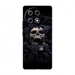 Матовый силиконовый чехол Череп 29 на Tecno Camon 30S