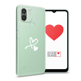 Силиконовый чехол Сердечко минимализм на Xiaomi Redmi A2 Plus