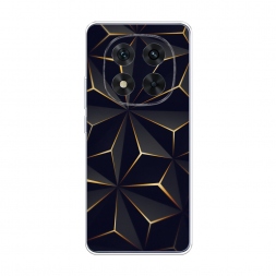 Силиконовый чехол Черные полигоны на Xiaomi Poco X7