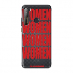 Силиконовый чехол WOMEN на HTC Desire 20 Pro