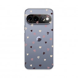 Силиконовый чехол Сердечки паттерн рисунок на Google Pixel 11 Pro