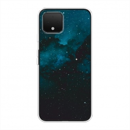 Силиконовый чехол Синий космос на Google Pixel 4