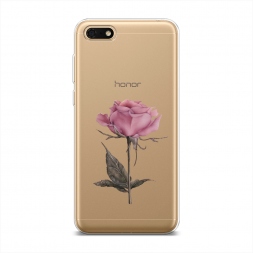 Силиконовый чехол Меланхоличная роза на Huawei Y5 Lite (2018)