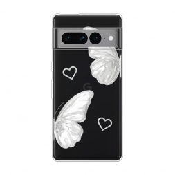 Силиконовый чехол white butterflies 2 на Google Pixel 7 Pro