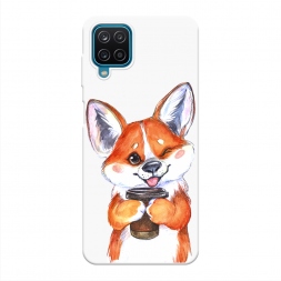 Корги с кофе на Samsung Galaxy A12