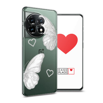 Силиконовый чехол white butterflies 2 на OnePlus 11