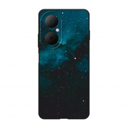 Матовый силиконовый чехол Синий космос на Huawei Nova Y73