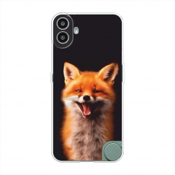 Силиконовый чехол Весёлая лиса на CMF Phone 1