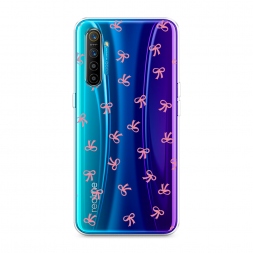 Силиконовый чехол Маленькие розовые бантики на Realme XT