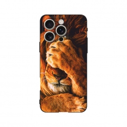 Матовый силиконовый чехол Львиный стыд на iPhone 16 Pro