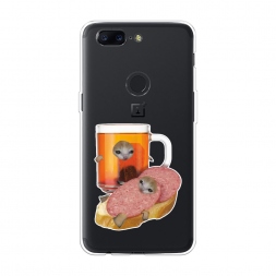 Силиконовый чехол Котёнок бутерброд на OnePlus 5T