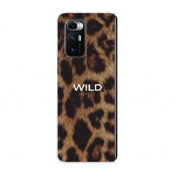 Силиконовый чехол Wild на леопарде на Xiaomi Mi Mix Fold