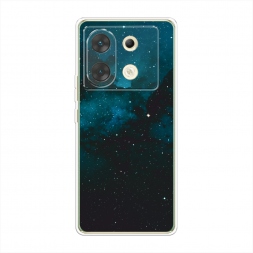 Силиконовый чехол Синий космос на Infinix Zero 30 5G