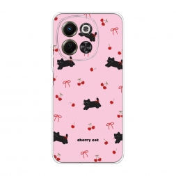 Силиконовый чехол cherry cat на Tecno Spark 30 5G