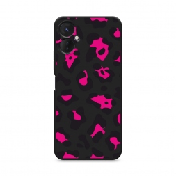 Матовый силиконовый чехол Pink cow spots на Tecno Spark 9 Pro