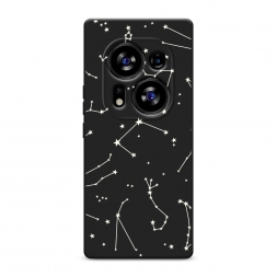 Матовый силиконовый чехол Созвездия на Tecno Phantom X2 Pro