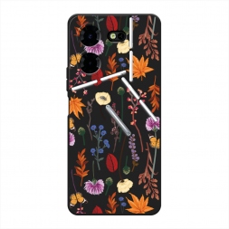 ������� ����������� ����� Orange Purple flowers �� Tecno Pova 5 Pro 5G