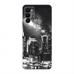 Силиконовый чехол Ночной Нью-Йорк на Tecno Camon 18P