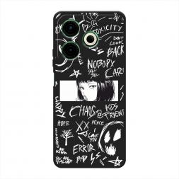 ������� ����������� ����� Manga graffiti white �� Tecno Pova 6 Neo