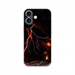 Силиконовый чехол Молния 4 на iPhone 17