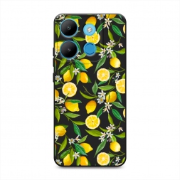 Матовый силиконовый чехол Сочные лимоны на Infinix Smart 7 Plus