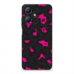 Матовый силиконовый чехол Pink cow spots на Infinix Hot 30 Play
