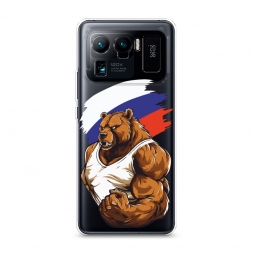 Силиконовый чехол Русский медведь на Xiaomi Mi 11 Ultra
