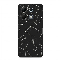 Матовый силиконовый чехол Созвездия на Infinix Note 30 4G