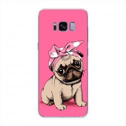 Силиконовый чехол Dog Pin-Up на Samsung Galaxy S8 Plus