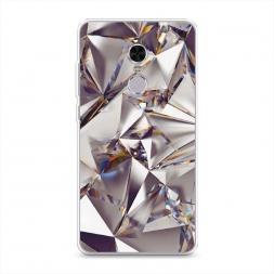 Силиконовый чехол Бриллианты на Xiaomi Redmi Note 4