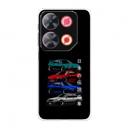 Силиконовый чехол JDM Legend cars на Itel P65
