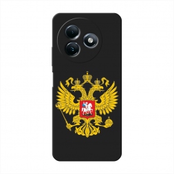 Матовый силиконовый чехол Государственный герб на Itel S24