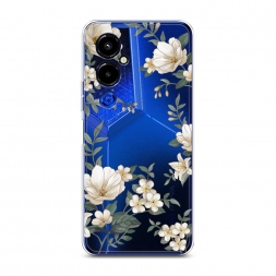 Силиконовый чехол Нежная цветочная рамка 1 на Tecno Pova 4 pro