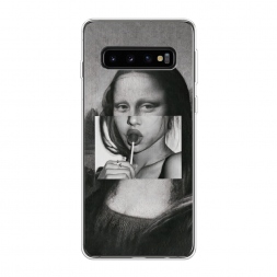 Силиконовый чехол Mona Lisa sucking lollipop на Samsung Galaxy S10