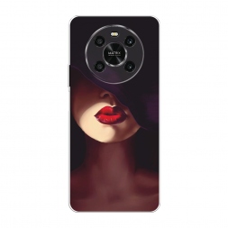 Силиконовый чехол Красные губы на Honor X9
