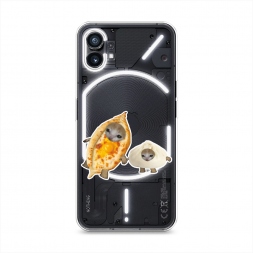 Силиконовый чехол Грузинские котята на Nothing Phone 1