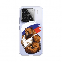 Силиконовый чехол Русский медведь на Xiaomi 15