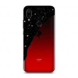 Силиконовый чехол Скалолаз в космосе на Xiaomi Redmi 7